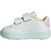 imageadidas UnisexChild Advantage Tennis ShoeWhiteBliss LilacHalo Mint