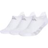 imageadidas Womens All Day Training No Show Socks 3Pair athletic performance below ankle height running socksWhiteClear Onix GreyClear Grey