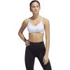 imageadidas Womens All Me 3Stripes Mesh BraSky TintWhite