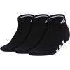 imageadidas Womens Cushioned Low Cut Socks with Arch Compression 3 PairsBlackNight GreyWhite