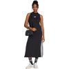 imageadidas Womens Essentials 3Stripes Long Racerback DressBlack  White