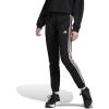imageadidas Womens Essentials Warmup Slim Tapered 3Stripes Track PantsBlackClear Pink