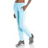 imageadidas Womens Essentials Warmup Slim Tapered 3Stripes Track PantsBliss BlueWhite