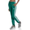 imageadidas Womens Essentials Warmup Slim Tapered 3Stripes Track PantsCollegiate GreenWhite
