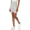 imageadidas Womens Future Icon Three Stripes Biker ShortsMedium Grey Heather