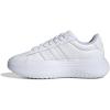 imageadidas Womens Grand Court Platform Sneakers Shoes Casual  WhiteWhiteWhiteCrystal White