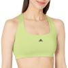 imageadidas Womens Powerimpact Training Mediumsupport BraPulse LimeBlack