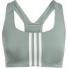 imageadidas Womens Powerimpact Training Mediumsupport BraSilver GreenWhite
