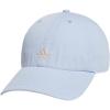 imageadidas Womens Saturday Baseball Cap  Adjustable Cotton Hat Athletic Relaxed Fit DISCONTINUEDBlue DawnWonder Quartz Beige