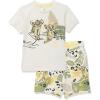 imageadidas boys Disney Lion King Tshirt SetChalk WhiteWonder BeigeSemi Spark