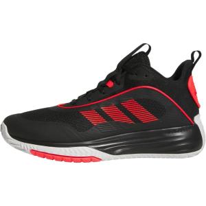 imageAdidas Mens Own The Game 30 Mid Top Basketball SneakerBlackLucid RedWhite