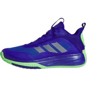imageAdidas Mens Own The Game 30 Mid Top Basketball SneakerLucid BlueSilver MetallicLime Burst