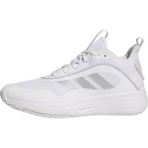 imageAdidas Mens Own The Game 30 Mid Top Basketball SneakerWhiteSilver MetallicGrey