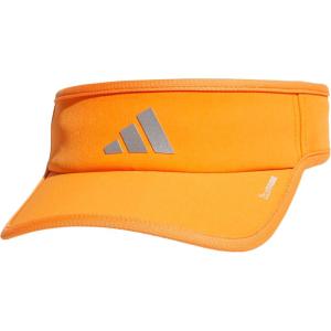 imageAdidas Superlite Adjustable Fit Sport Performance VisorPure OrangeSilver MetallicWhite