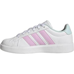 imageAdidas UnisexChild Streettalk SneakerWhiteBliss LilacHalo Mint