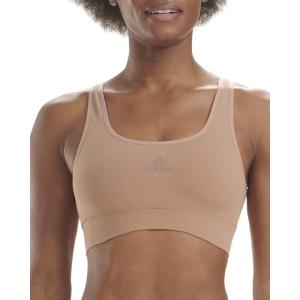 imageAdidas Womens Micro Stretch Seamless Wireless Lounge BraToasted Almond