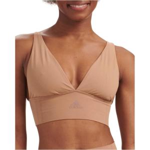 imageAdidas Womens MicroStretch Lounge BraSeamless Comfort ampamp SupportToasted Almond