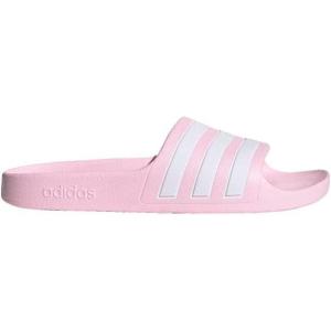 imageadidas Girls Adilette Aqua Slides ToddlerLittle KidBig KidClear PinkWhiteClear Pink