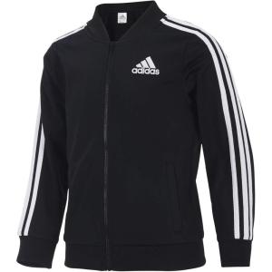 imageadidas Girls Zip Front Tricot Bomber JacketAdi Black Bomb