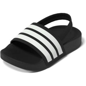 imageadidas Kids Adilette Estrap Slide SandalsBlackWhiteBlack