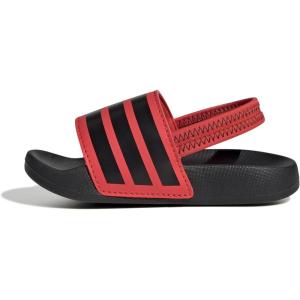 imageadidas Kids Adilette Estrap Slide SandalsBright RedBlackBlack