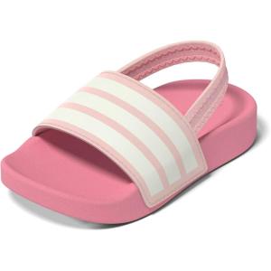 imageadidas Kids Adilette Estrap Slide SandalsClear PinkWhiteBliss Pink