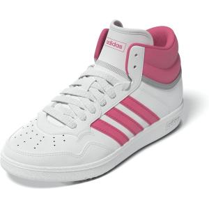 imageadidas Kids Boys Hoops 40 Mid Basketball Sneakers Shoes  Black RedWhitePink FusionGrey