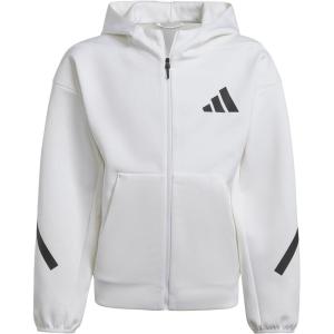 imageadidas Kids Zne Full Zip HoodieWhiteBlack