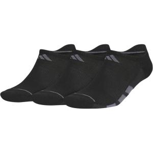 imageadidas Mens All Day Training No Show Socks Engineered for Sport Performance with Targeted Cushioning for Running 3PairBlackOnix GreyNight Grey