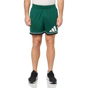 imageadidas Mens Badge of Sport Basketball ShortsTeam Dark GreenBlack