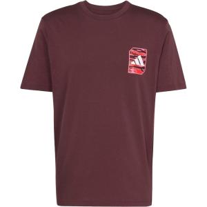 imageadidas Mens Camouflage Woven Graphic TShirtAurora Ruby