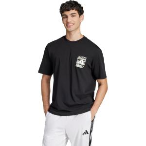 imageadidas Mens Camouflage Woven Graphic TShirtBlack