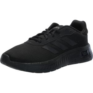 imageadidas Mens Cloudfoam Comfy SneakerBlackBlackIron Metallic