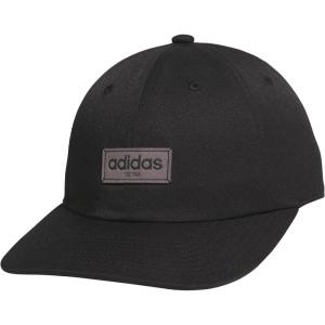 imageadidas Mens Court Slight Pre Curve Brim Relaxed Crown Strapback Retro Style HatBlackGrey