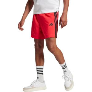 imageadidas Mens Essentials 3Stripes Chelsea 7inch ShortsPure RubyBlack