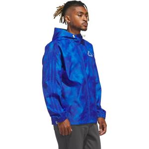 imageadidas Mens Essentials All Over Printed Woven JacketTeam Royal BlueTrue Blue