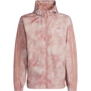 imageadidas Mens Essentials All Over Printed Woven JacketWarm ClayWonder Taupe