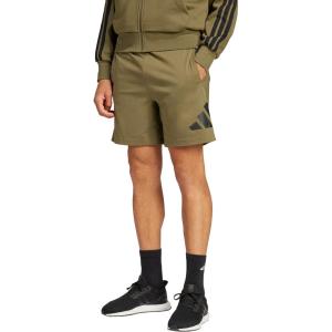 imageadidas Mens Essentials Big Logo Single Jersey 7inch ShortsOlive StrataBlack