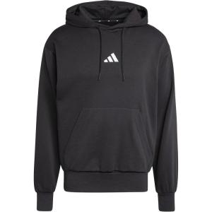 imageadidas Mens Essentials Feelcozy Fleece HoodieBlackWhite