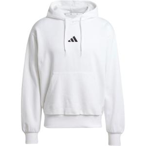 imageadidas Mens Essentials Feelcozy Fleece HoodieWhiteBlack