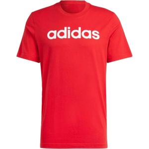 imageadidas Mens Essentials Single Jersey Linear Embroidered Logo TShirtBetter Scarlet