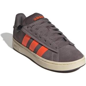 imageadidas Mens Grand Court Alpha SneakerCharcoalImpact OrangeWarm Vanilla