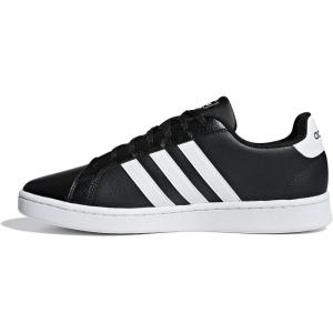 imageadidas Mens Grand Court SneakerBlackWhiteWhite