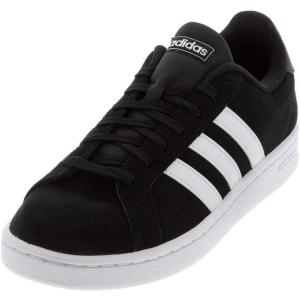 imageadidas Mens Grand Court SneakerCore BlackWhiteWhite