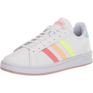 imageadidas Mens Grand Court SneakerWhiteSemi TurboPulse Amber