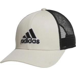 imageadidas Mens Mesh Back Structured Low Crown Adjustable Fit Snapback HatWonder Alumina GreyBlackWhite