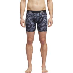 imageadidas Mens Performance Boxer Brief Underwear 1PackElements Camo BlackonixBlackOnix Grey