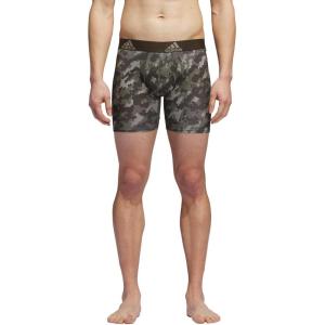 imageadidas Mens Performance Boxer Brief Underwear 1PackElements Camo Olive Stratashadow OliveShadow Olive GreenSilver Pebble Grey