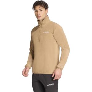 imageadidas Mens Terrex Multi Essentials HalfZip Fleece Hiking JacketCardboard