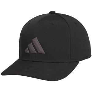 imageadidas Mens Three Bar Structured Snapback Adjustable Fit Hat 20BlackGrey Strata